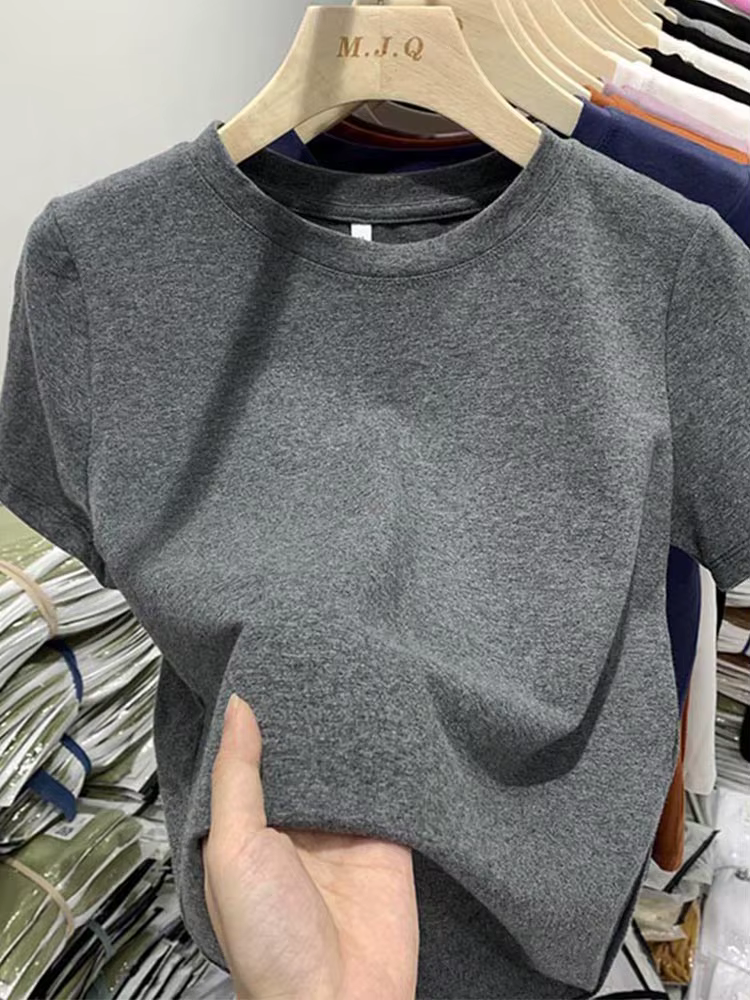 Femmes T-Shirt filles T-Shirt femme vêtements hauts coton T-Shirt femme à manches courtes printemps 