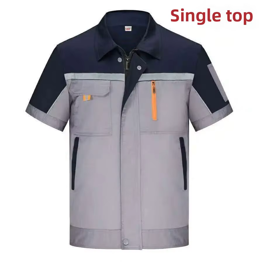 Uniforme de travail d'été à manches courtes pour hommes, ensemble fin, résistant à l'usure, respiran