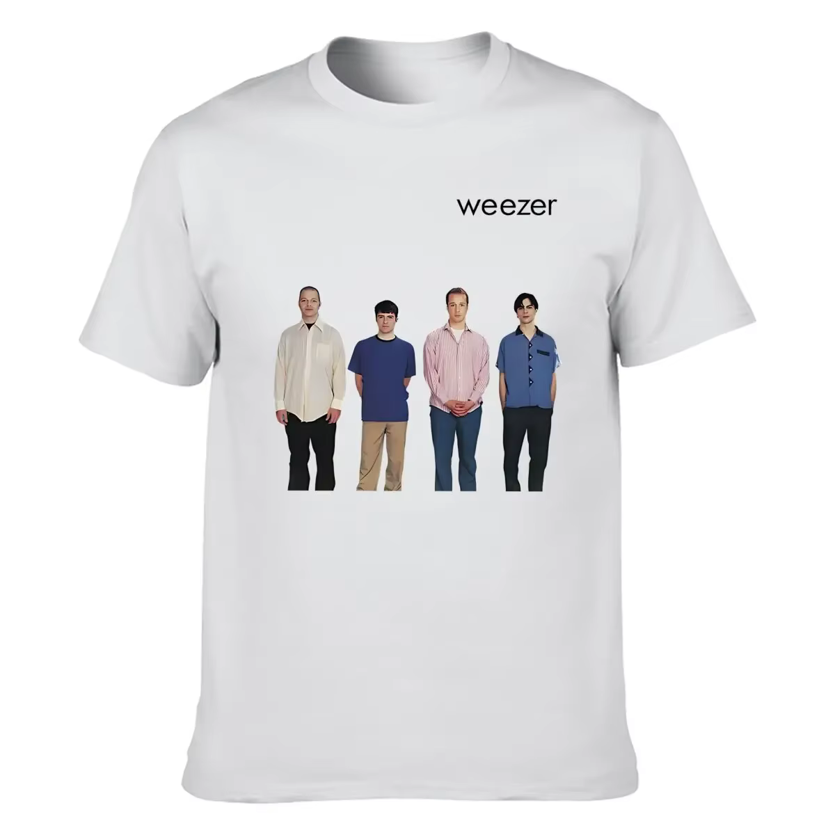 Weezer 1994 album bande impression T-shirt hommes été hip-hop rue décontracté ample T-shirt surdimen