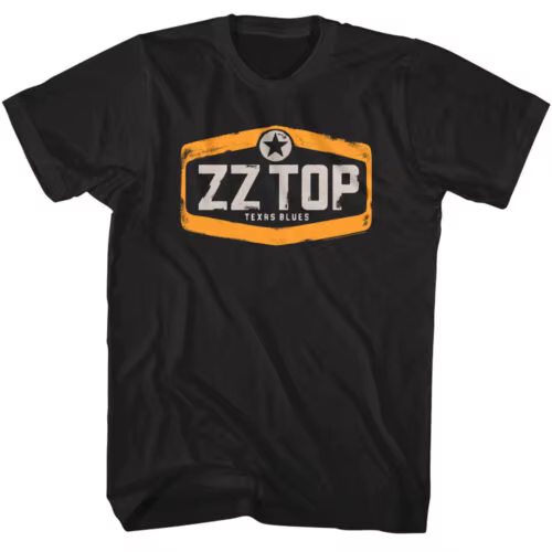 ZZ Top Texas Blues T-Shirt Homme, Garage Album, Rock Band, Interdit Tour Merch
