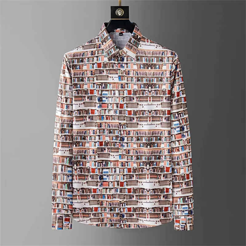 Chemises pour hommes, chemises de haute qualité, chemises pour hommes imprimées en 3D, revers à manc
