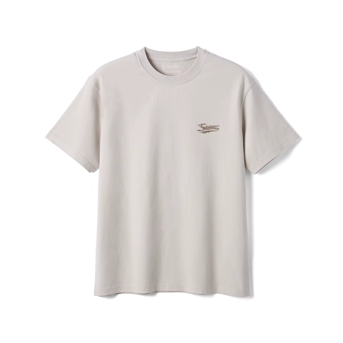 T-shirt vintage délavé SIMWOOD pour homme, 270 g/m², coton épais, imprimé lettres, coupe oversize, s