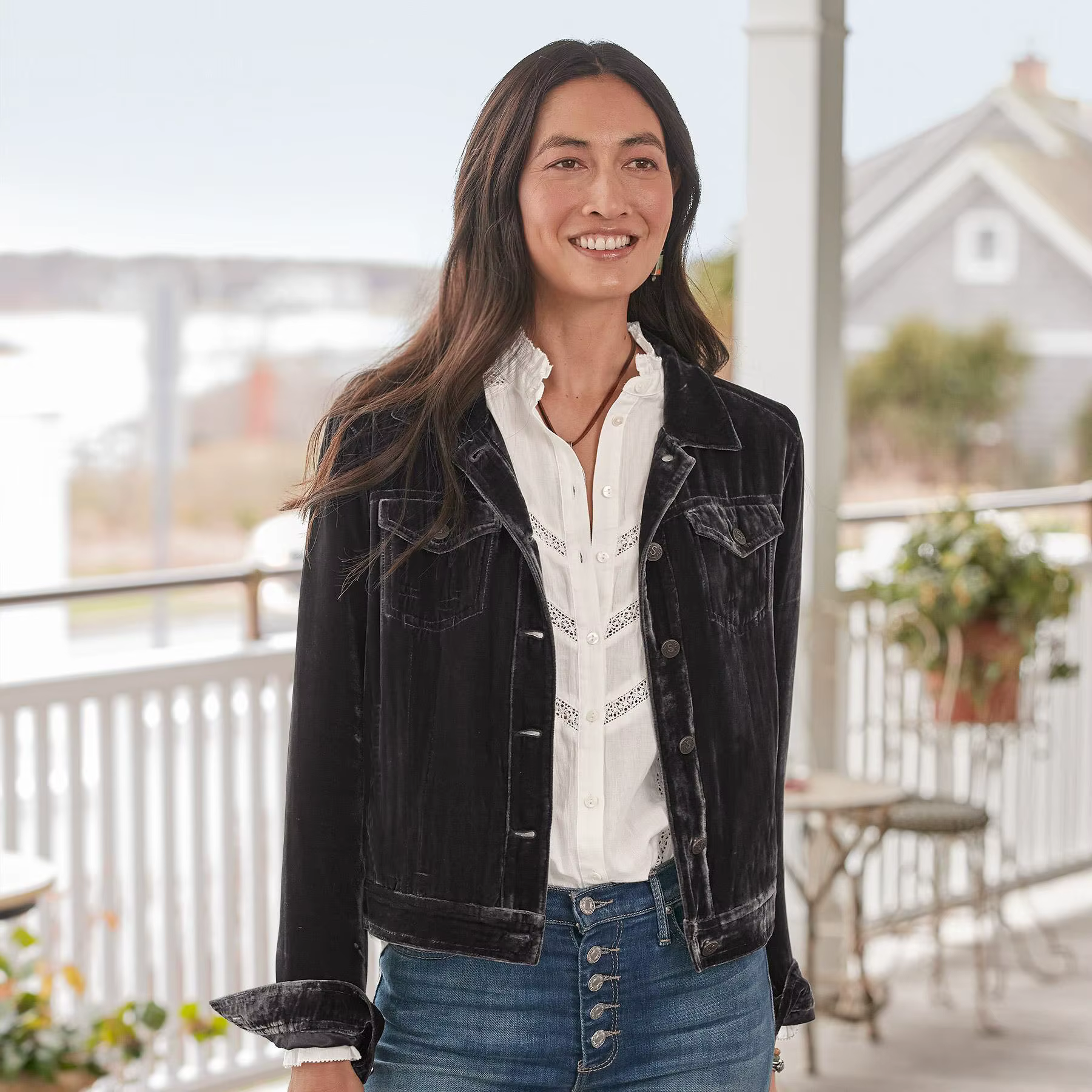 Manteau en Velours localité à Manches sulfpour Femme, Veste à Bouton Unique, Longueur Courte, Couleu