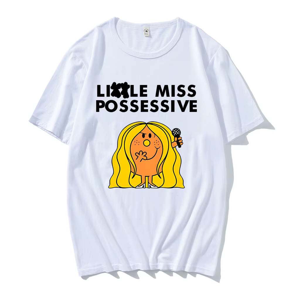 Tate McRae chanteur graphique t-shirts Miss possessif Tour du monde 2025 t-shirt coton haute qualité