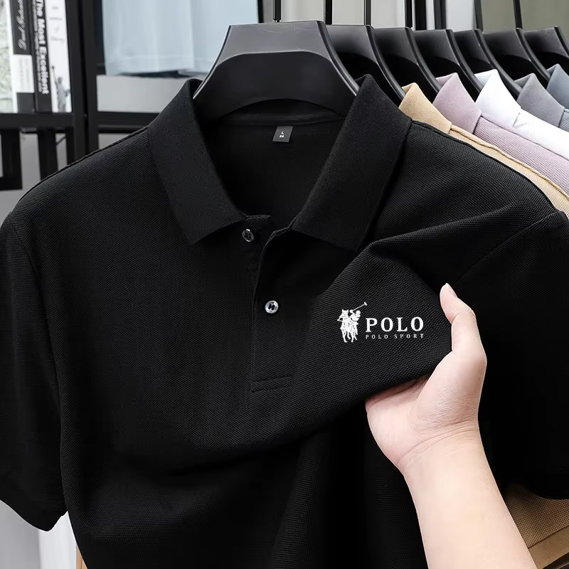 Polo d'été haut de gamme pour hommes, séchage rapide, respirant, décontracté, mode business, sport,