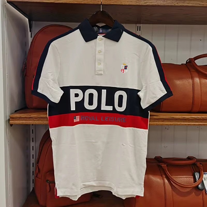 Polo d'affaires pour hommes drapeau des états-unis 2025 Golf haute qualité hommes été en plein air F