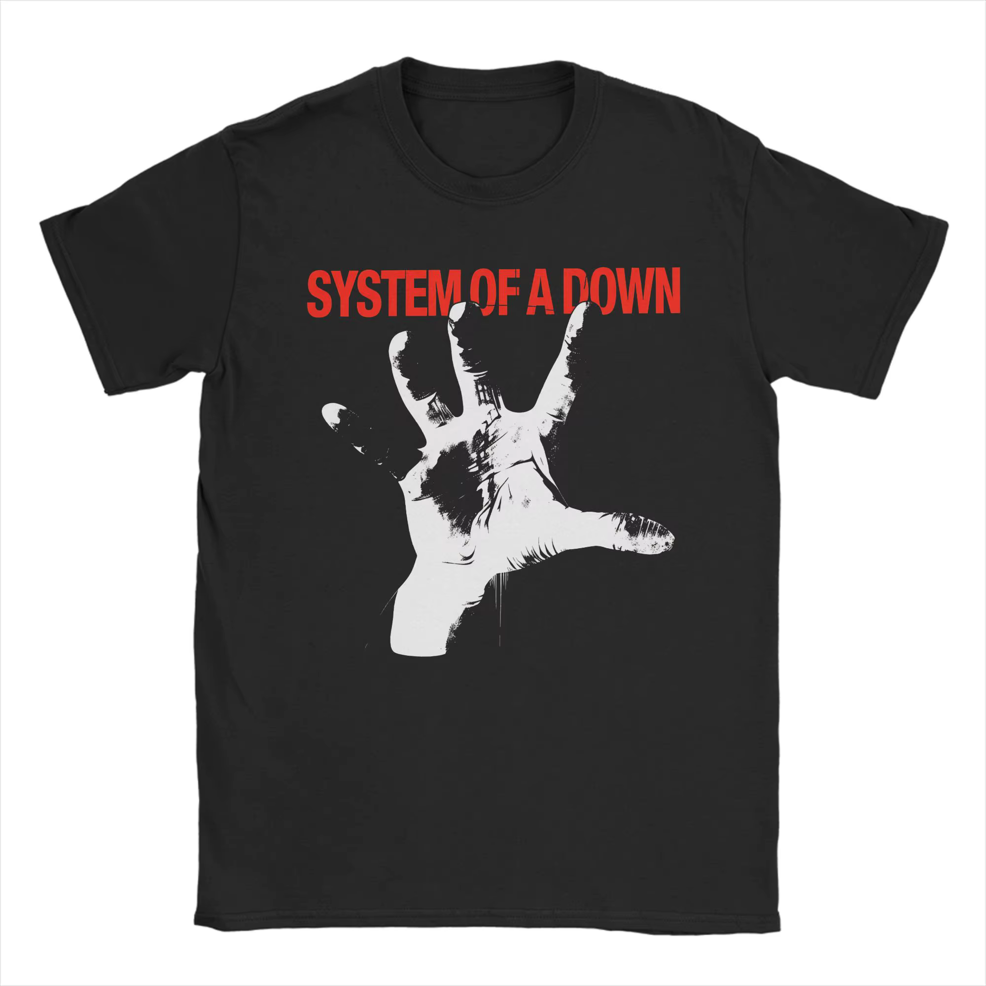 T-shirts System Of A Down pour hommes, en pur coton, créatifs, col rond, vêtements à manches courtes