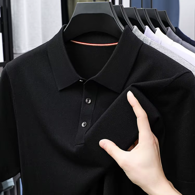 Polo Lyocell pour hommes – Essentiel d'été 100% respirant Tencel, sans plis et écologique, doux au t