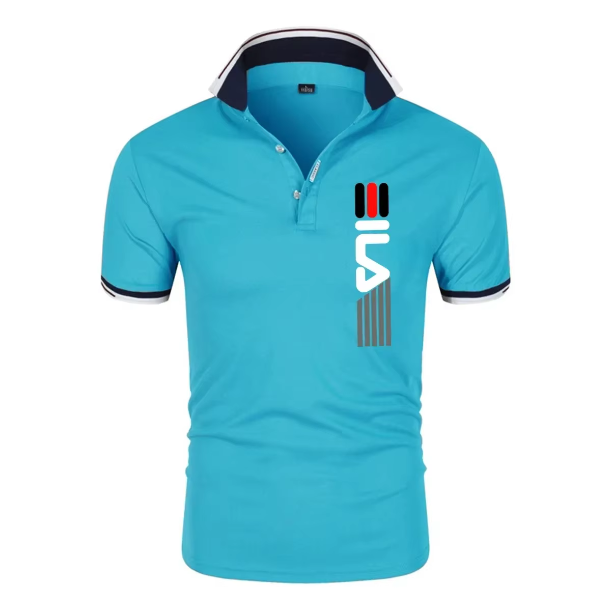 Nouveau Polo Homme Été 2026 à Revers Anti-boulochage Imprimé Manches Courtes Décontracté Chic Coupe