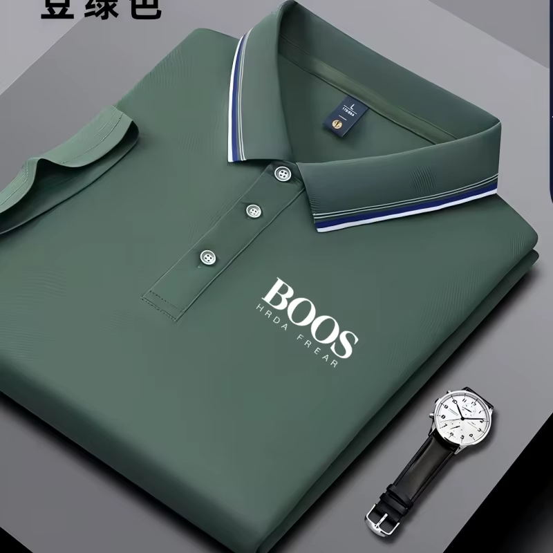 Nouveau polo brodé pour homme, décontracté et élégant, à manches courtes, respirant, confortable et