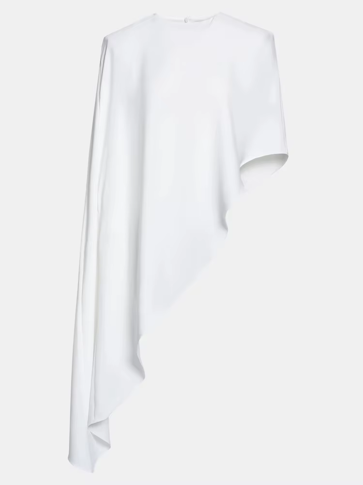 Tossy mode blanc Satin débardeur pour femmes à manches courtes en vrac solide élégant trajet automne