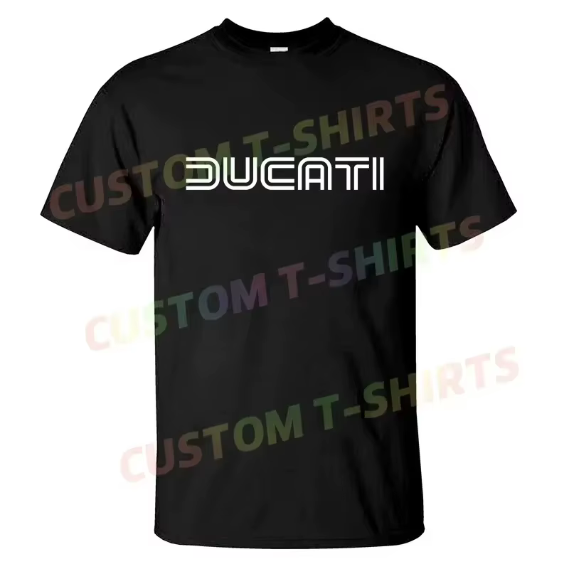 T-shirt décontracté 2026, nouvelle édition limitée, classique rétro, logo Ducatis Corse, t-shirt gra