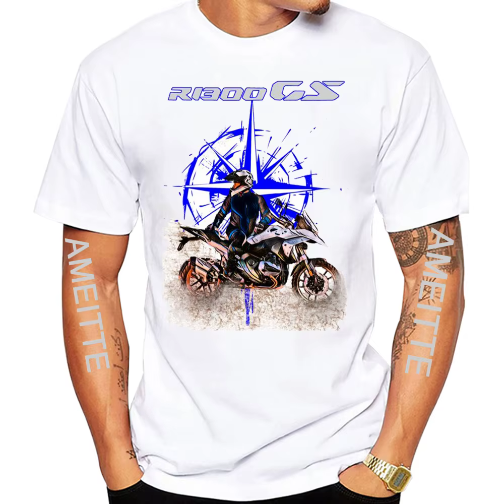 T-Shirt à Manches Courtes pour Homme, Vêtement de dehors, Style Aventure, Big Trail R 1300 GS, Été, 