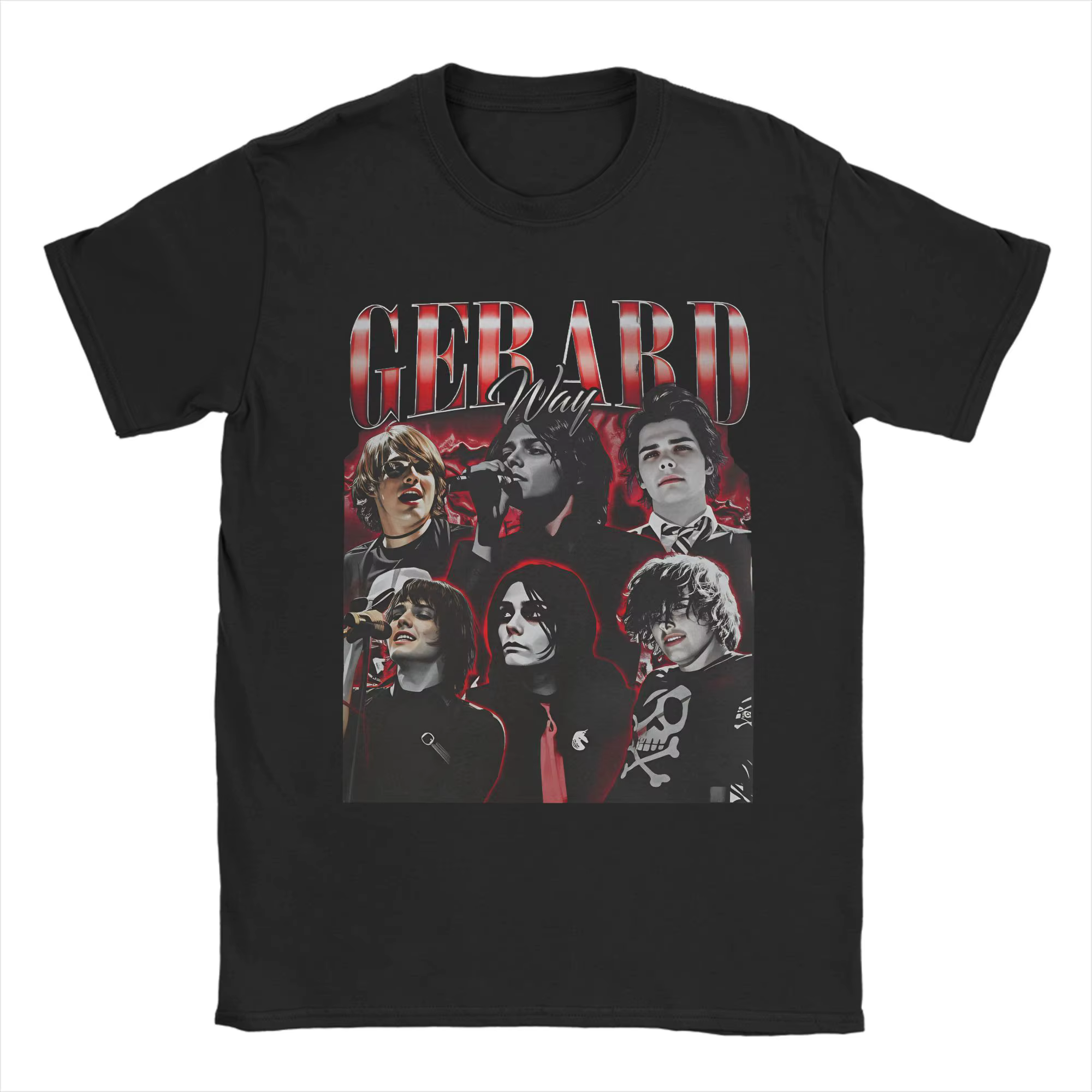 T-shirt Gerard Way pour hommes, 100% coton, nouveauté, manches courtes, col rond, t-shirts pour adul