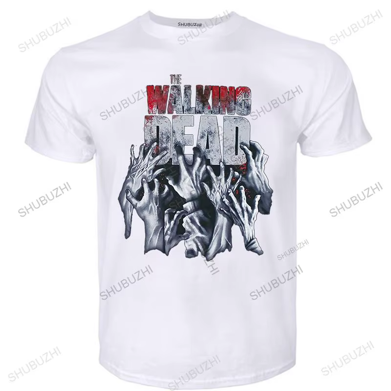 Offre spéciale été The Walking Dead femmes T-Shirts Hip Hop mode lâche T-Shirts hommes t-shirt coton
