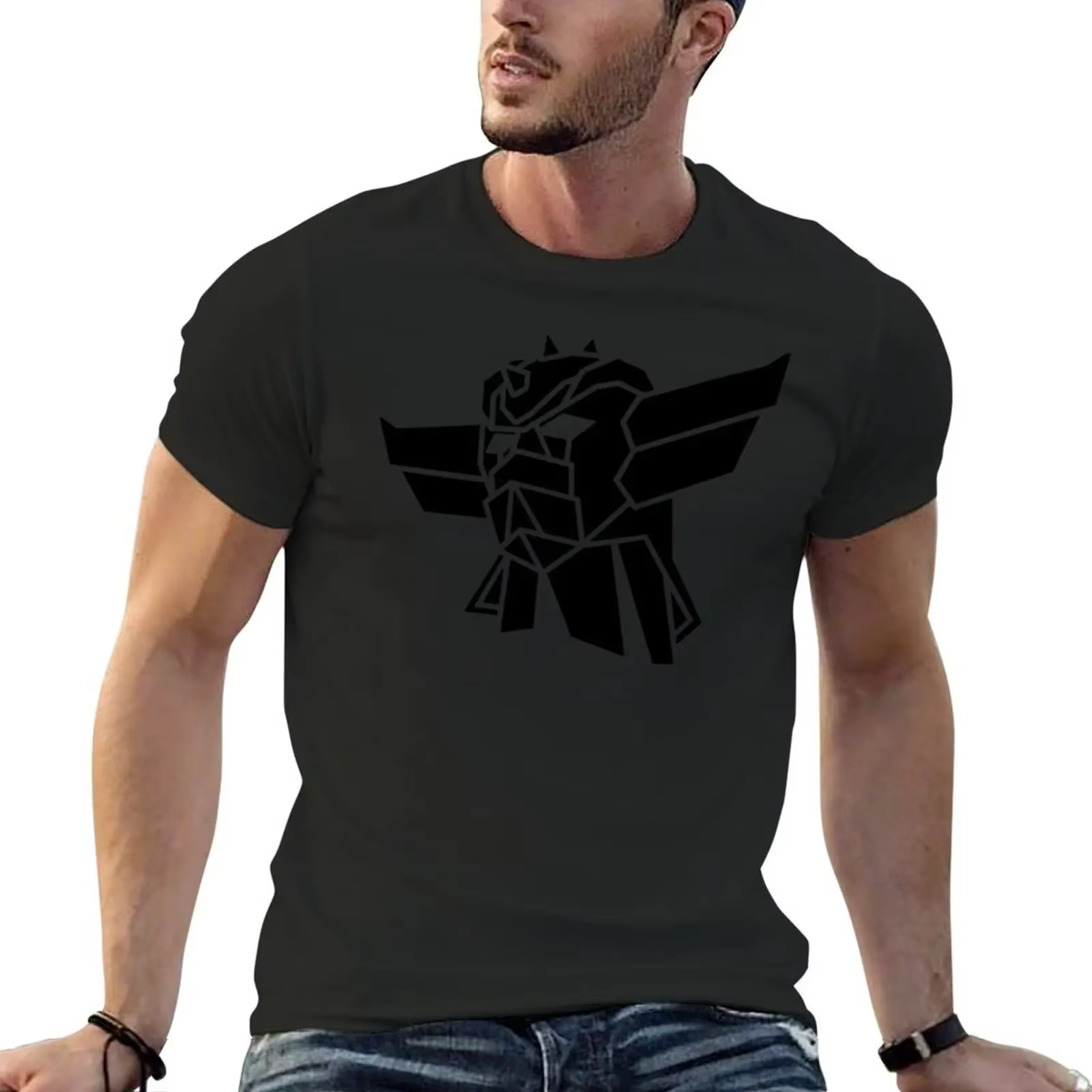 GOLDORAK-T-shirt vintage PO gy pour hommes, chemises d'été, grande taille, médicaments
