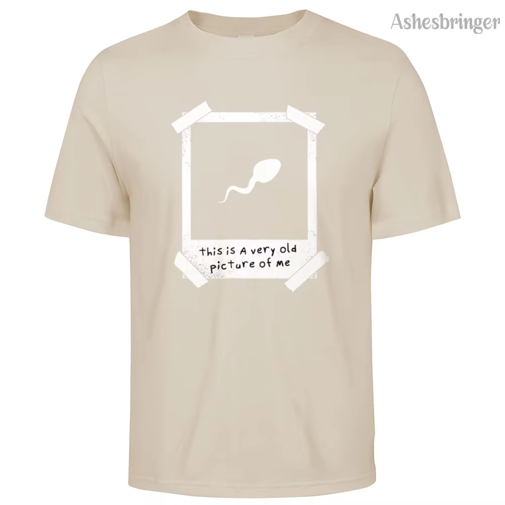 T-shirt en coton pour hommes, ceci est une image très ancienne de moi, graphique drôle, Style décont