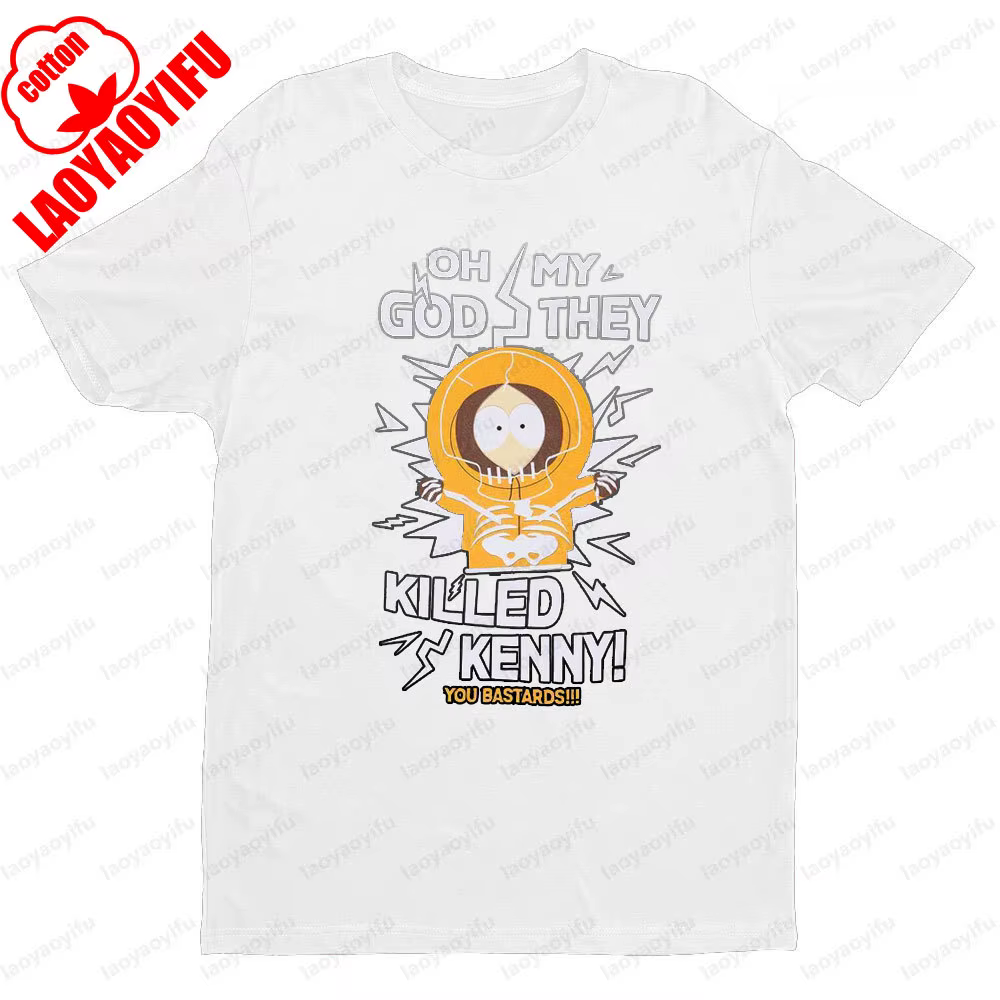 South Park Theme Series Hommes T-Shirt Hommes Femmes Universel Mode Décontracté Col rond T-Shirt Noi