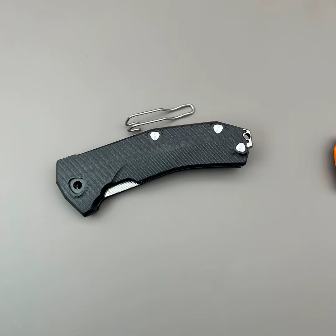 Couteau pliant LionSte KUR, manche G10, 1 ensemble + 9CR18MOV, accessoires complets, camping, survie