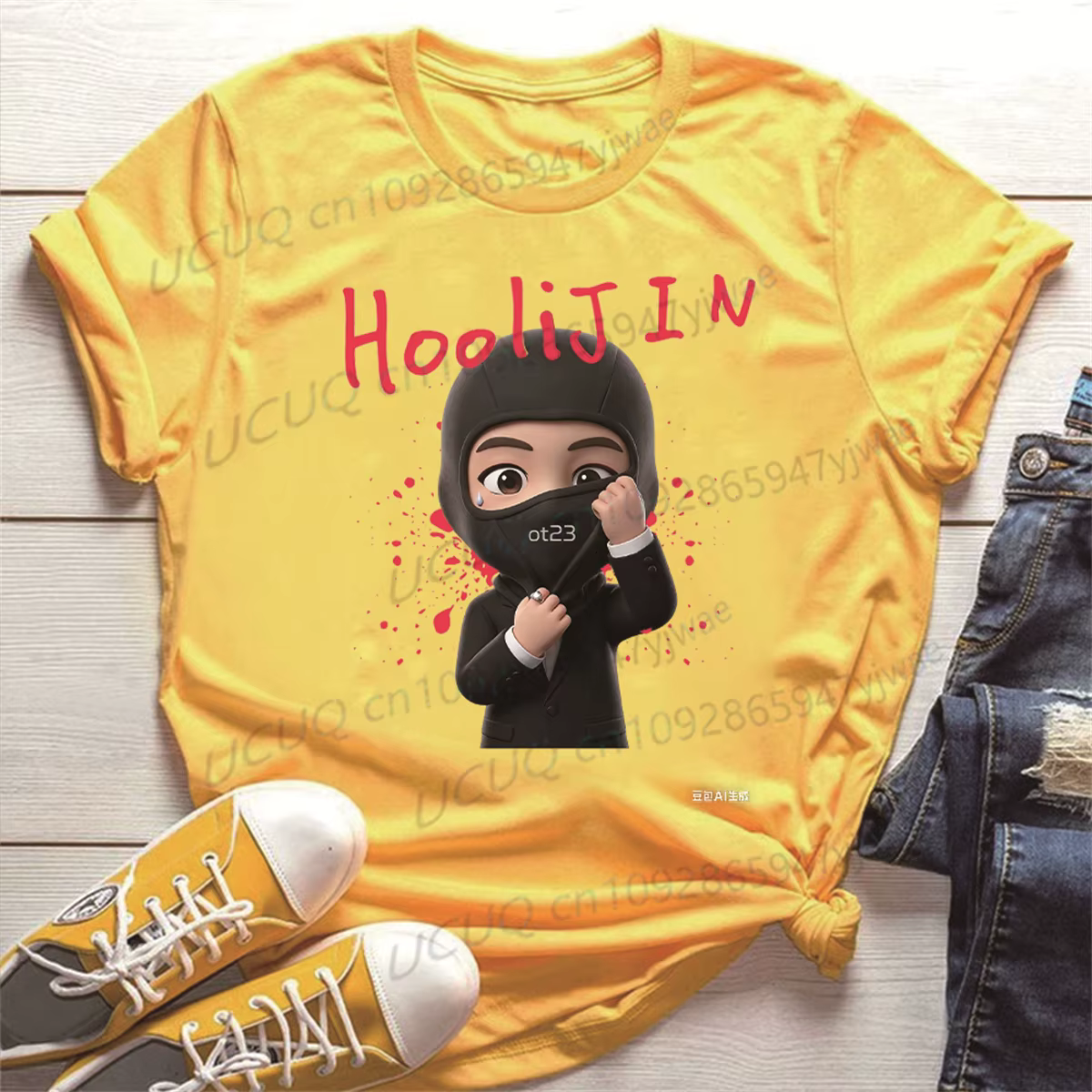 T-shirt de concert Kpop, T-shirt inspiré de Hooligan Fun, cadeau coréen pour fans Kpop, haut en coto