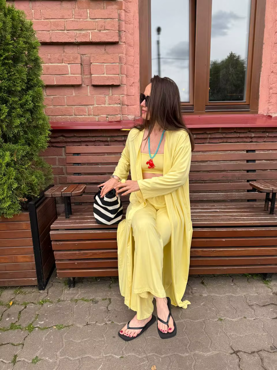 Hirsionsan Modal doux ample ensembles femmes décontracté trois pièces à manches longues Cardigan & t