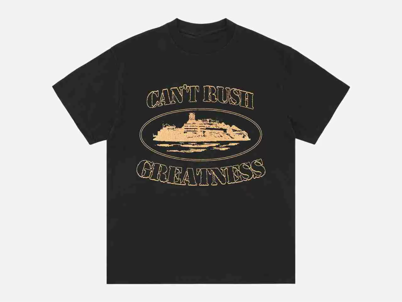 T-shirt unisexe décontracté à col rond 100 % coton avec motif vintage Island, coupe régulière, haut