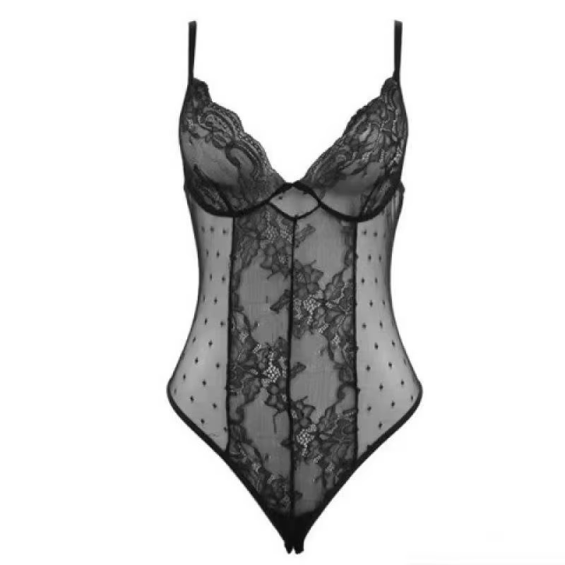 Nouveau Top Chic Femme Sans Manches, Dos Nu en Dentelle, Style Halter, Couleur Unie, Transparent, Co