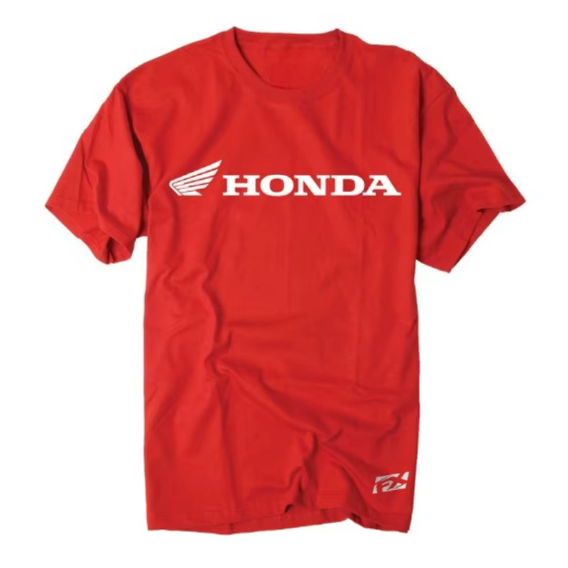 Honda hommes T-Shirt coton à manches courtes décontracté été 2025 Streetwear marque Logo vêtements