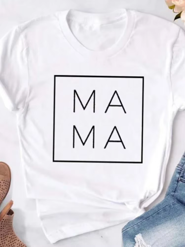 T-shirt manches courtes col rond femme, ample, mode été