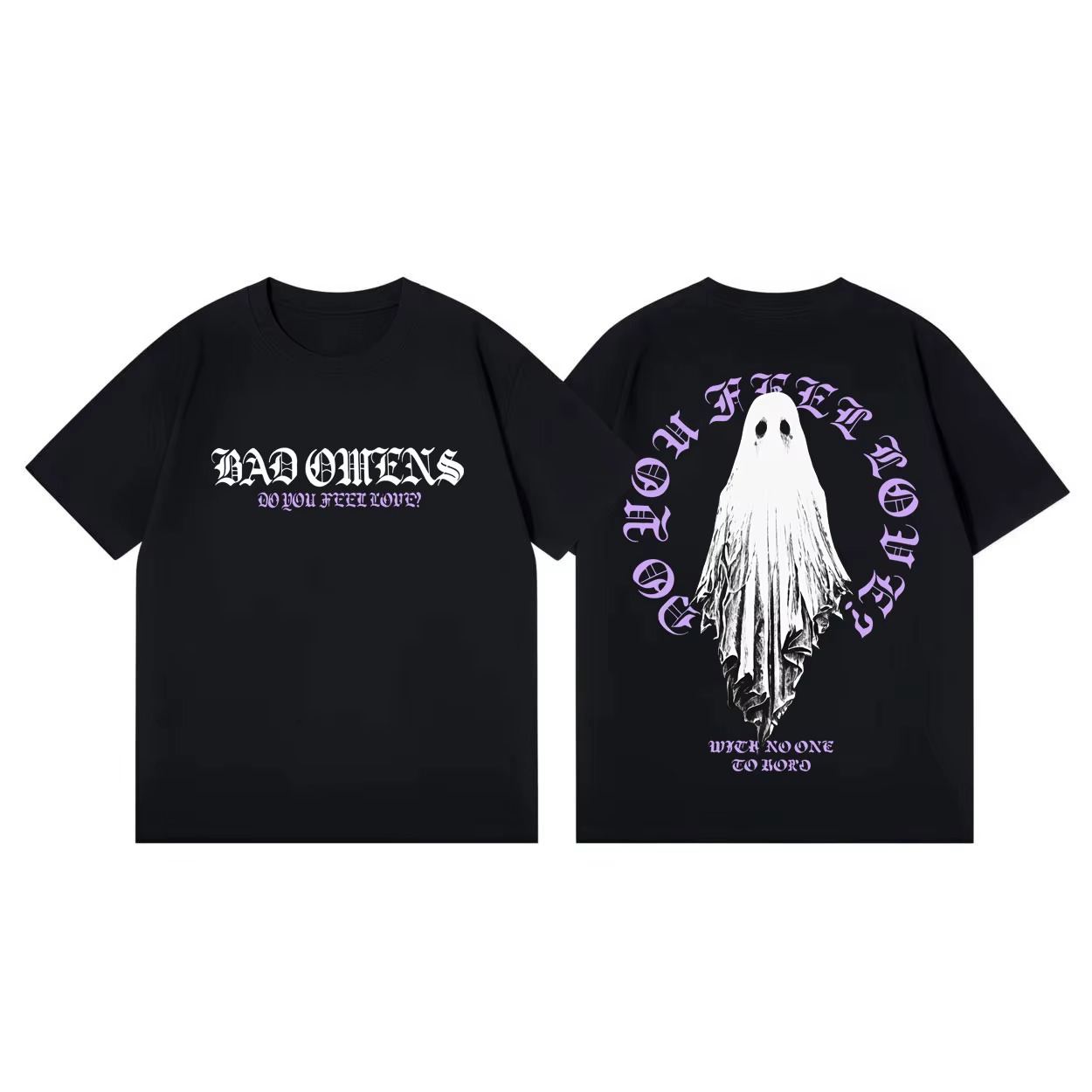 T-shirt Rock Band Bad Omens Tour 2026, style gothique vintage, manches courtes, pour hommes et femme