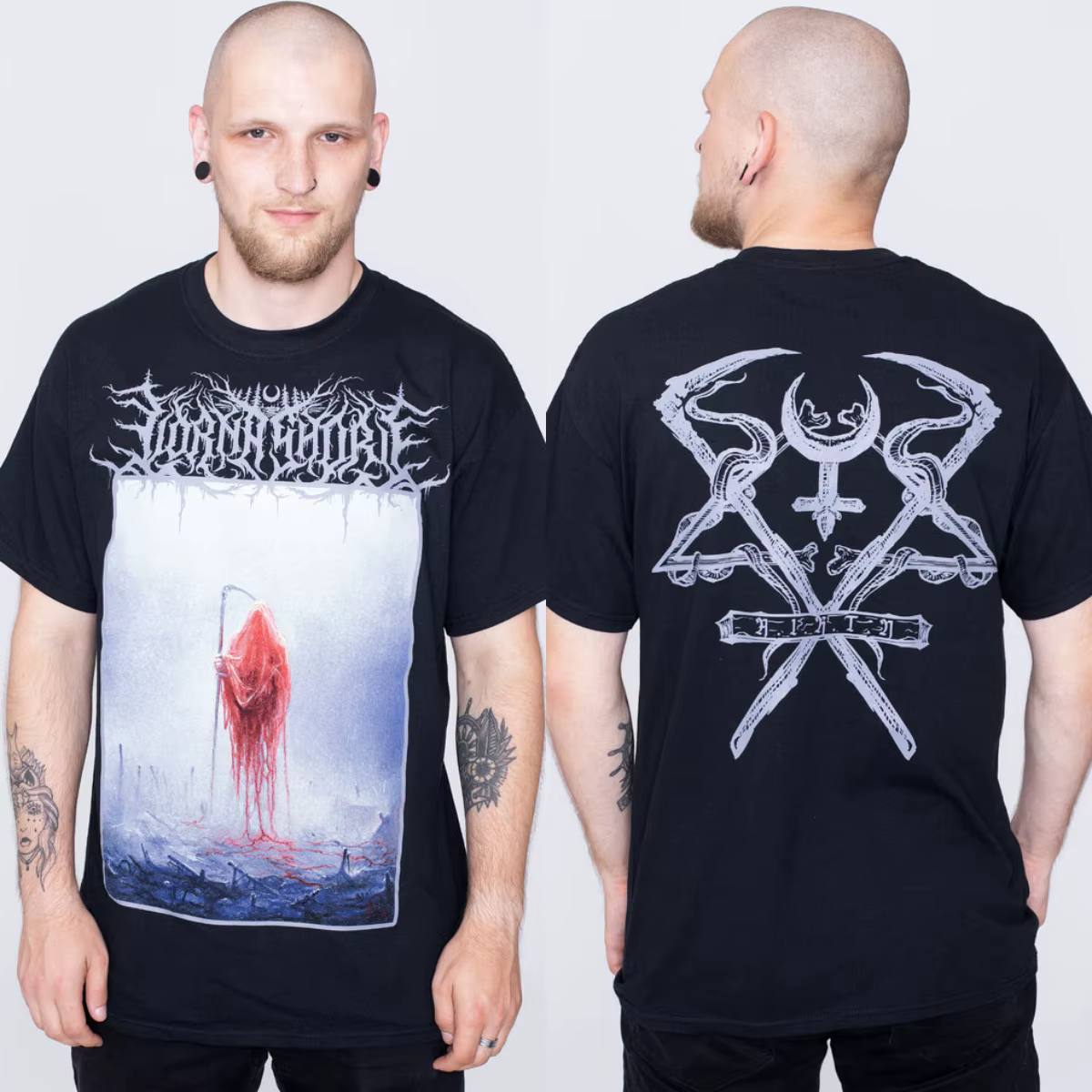 T-shirt en coton graphique rétro Lorna Shore, unisexe, manches courtes, marque de mode, tee-shirt de