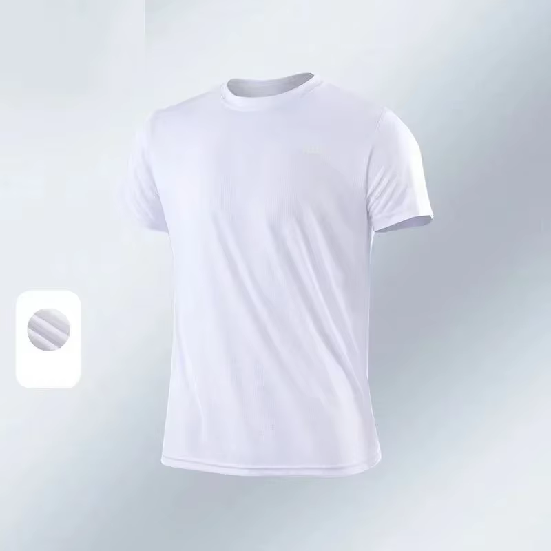 Été hommes t-shirt style décontracté à manches courtes blanc t-shirts solide haut col en o t-shirt s
