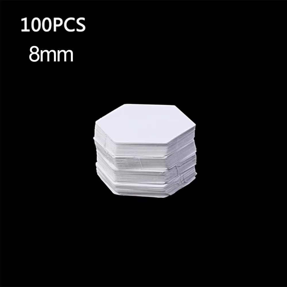 100 pièces Couture Patrons DIY Artisanat Patchwork Papier Quilting Hexagone Modèles Vêtement Tissu