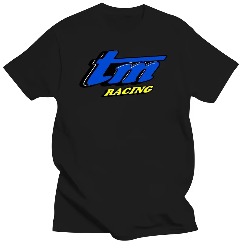 Nouveau arrivé noir à manches courtes marque haut en coton nouveau TM Racing t-shirt S-2XL mode impr