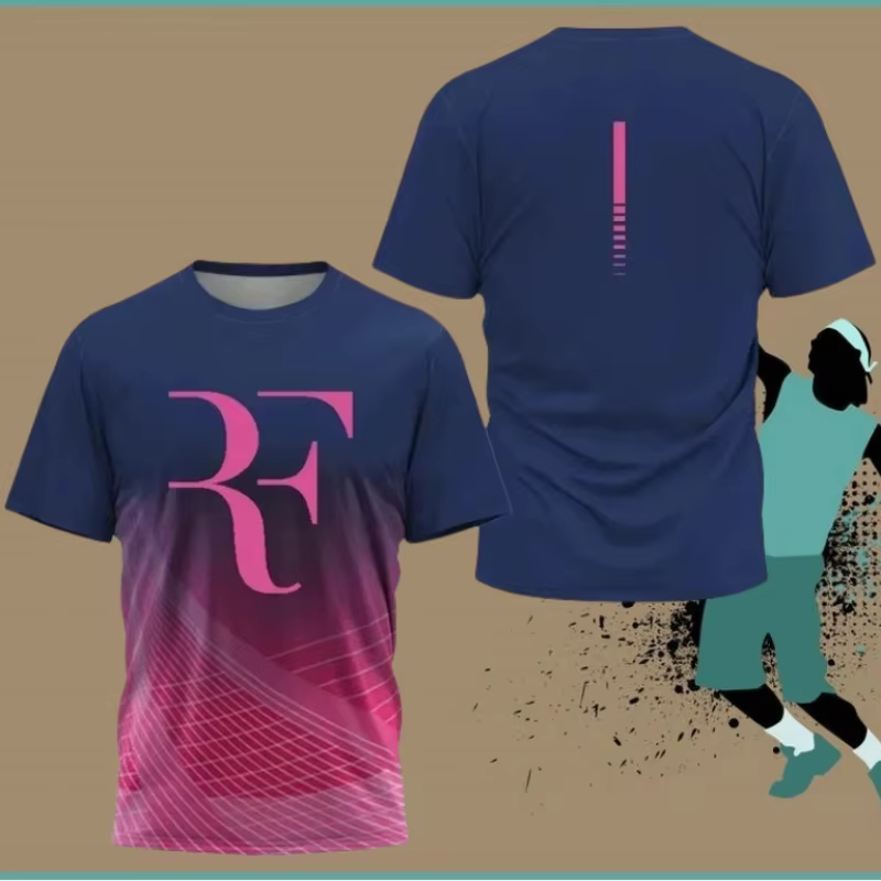 Combinaison d'entraînement de Tennis à séchage rapide pour hommes et femmes, T-Shirt de sport décont