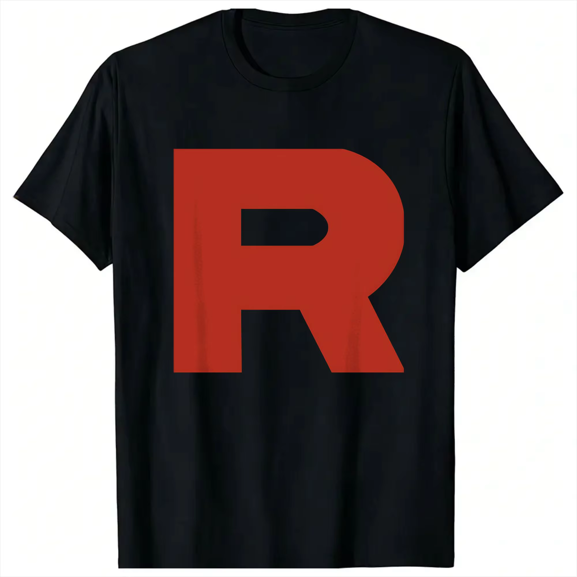 T-shirt Team Rocket R pour hommes et femmes, t-shirts d'été populaires, hauts en coton amples rétro 