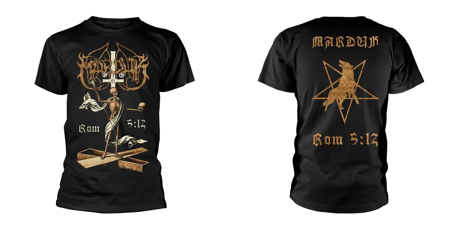 T-shirt Marduk Legion avec logo du groupe Black Metal et imprimé loup, 100% coton, unisexe, chemise 