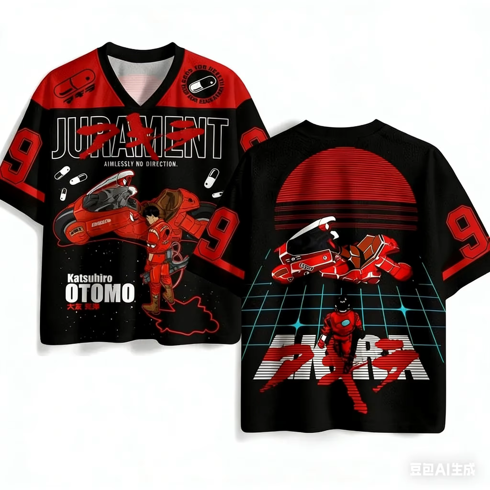 T-shirt de sport et de fitness Akira imprimé en 3D, nouvelle collection été 2026, tendance, style hi