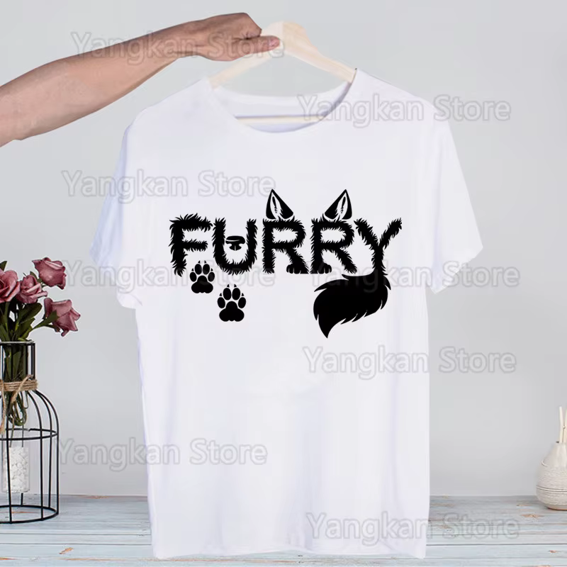 Meme drôle fourrure fourrure mignon T-Shirt hommes unisexe Anime dessin animé conception hommes T-Sh