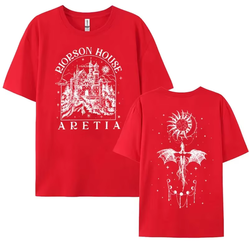 Xaden Riorson House T-shirt pour hommes et femmes, Iron Flame, Dragon Rider, Fourth Wing Emblem T Sh