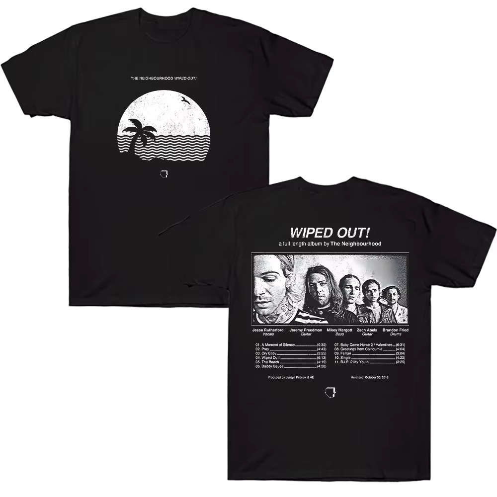 Essuyez! Album t-shirt le quartier vêtements d'été unisexe mode chemise décontractée hommes femmes e