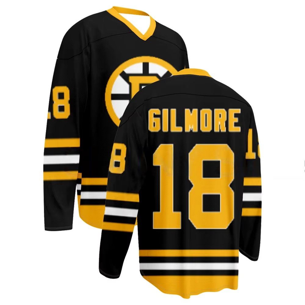 Nouveau Maillot de Hockey Cosplay Happy Gilmore 2 2026 – T-shirt Streetwear à Col en V et Manches Lo