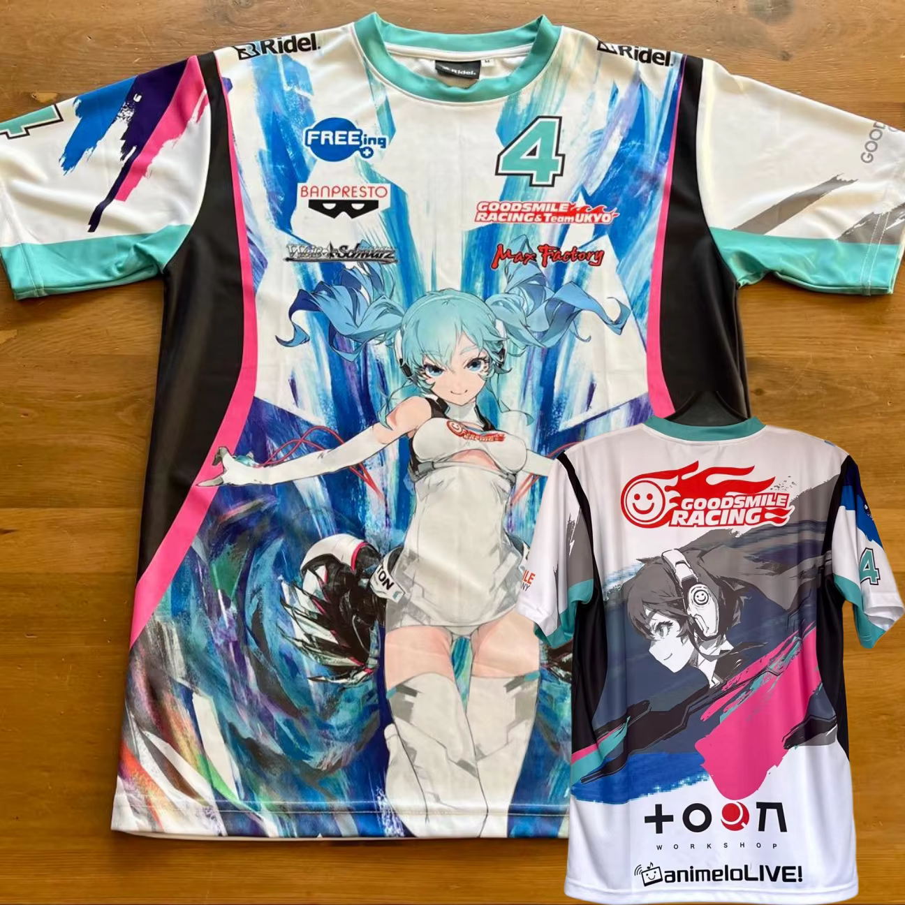 T-shirt de course Hatsune Miku Y2K Streetwear, tee-shirt graphique Anime, imprimé Good Smile Racing,