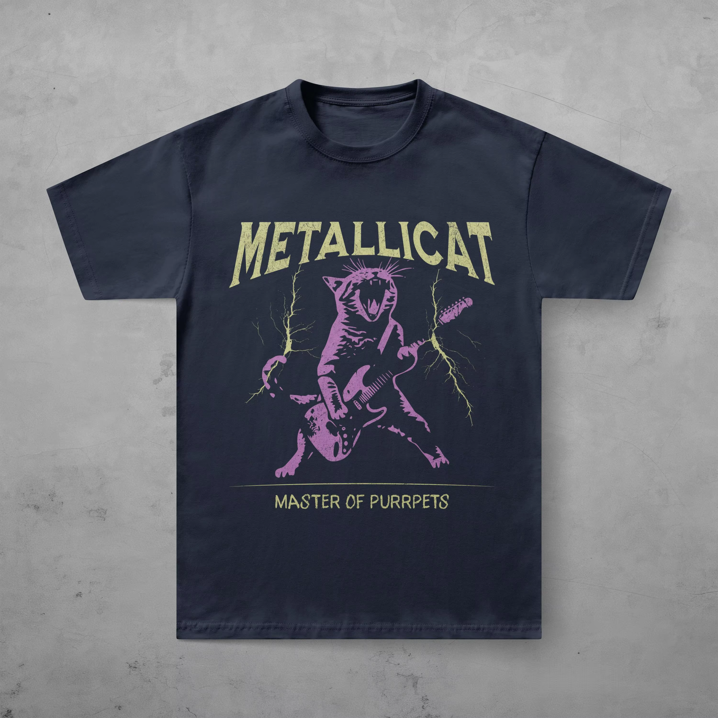 T-shirt Metallica Metallicat 2026 pour hommes et femmes, vêtements gothiques d'été, mode décontracté