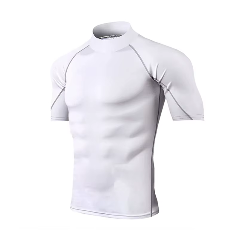 T-Shirt de Compression hommes séchage rapide à manches courtes décontracté été T-Shirt Fitness entra