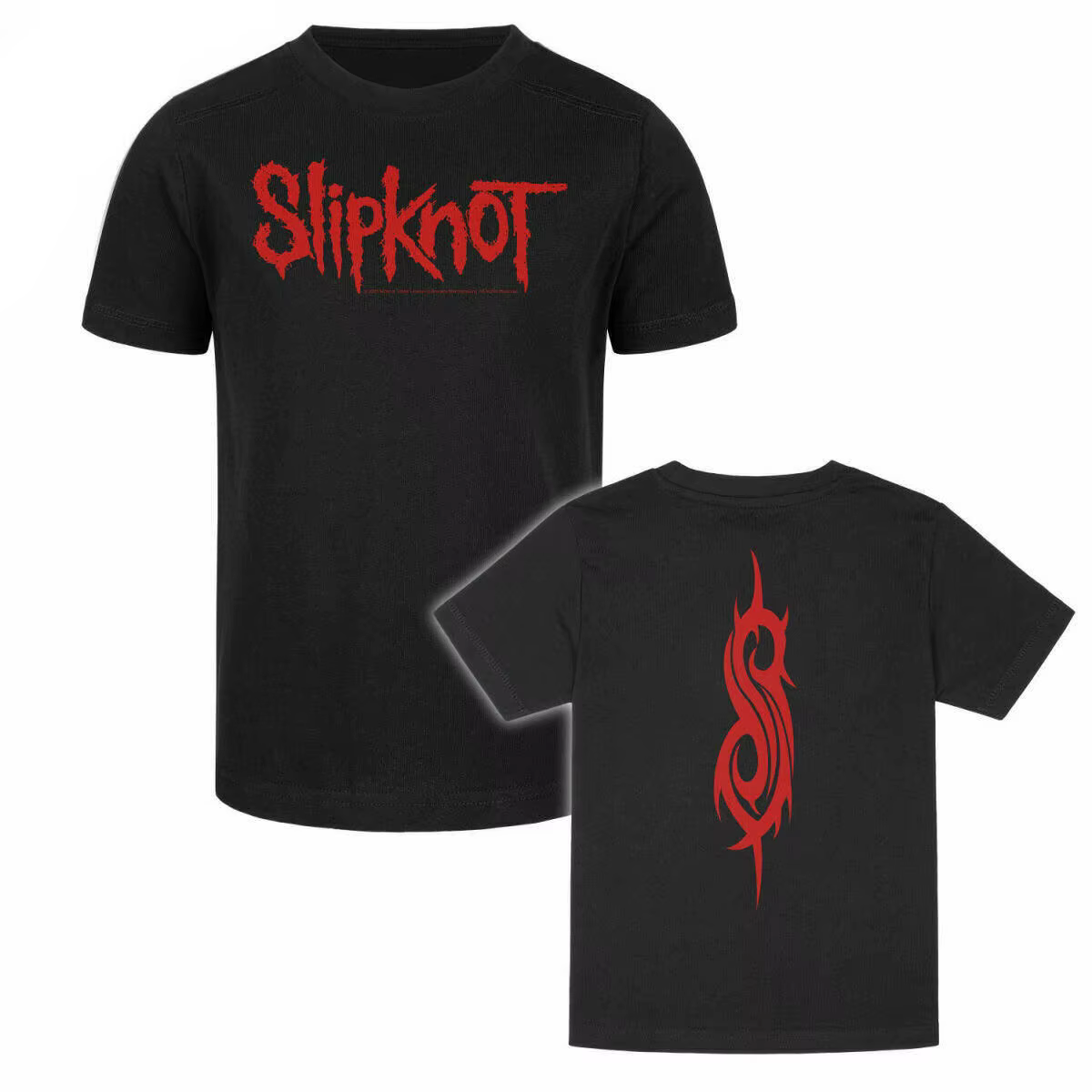 T-shirt unisexe avec motif logo Slipknot imprimé, 100% coton, style rétro décontracté Nu Metal Band 