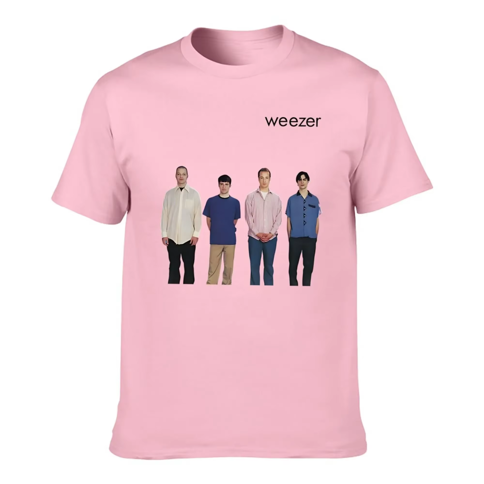 Weezer 1994 album bande impression T-shirt hommes été hip-hop rue décontracté ample T-shirt surdimen