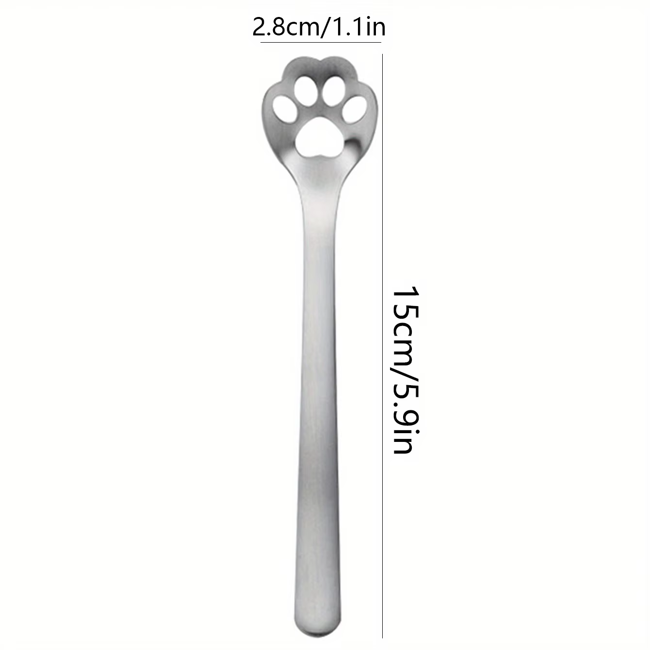 Emporte-pièce patte de chat en acier inoxydable, parfait pour le café, le sucre et la crème glacée,