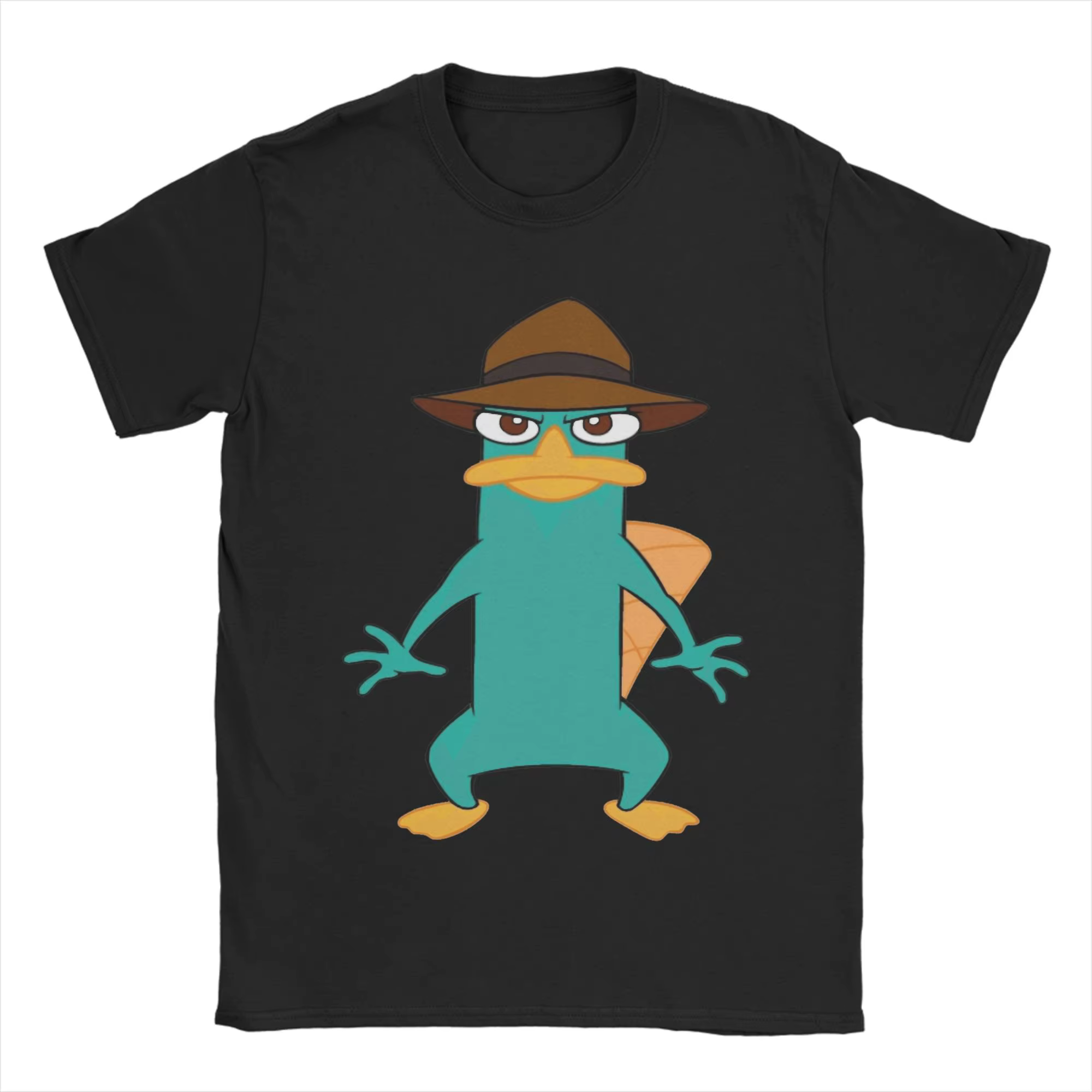 Perry l'ornyrique drôle canard T-Shirts hommes drôle coton t-shirt col rond à manches courtes t-shir