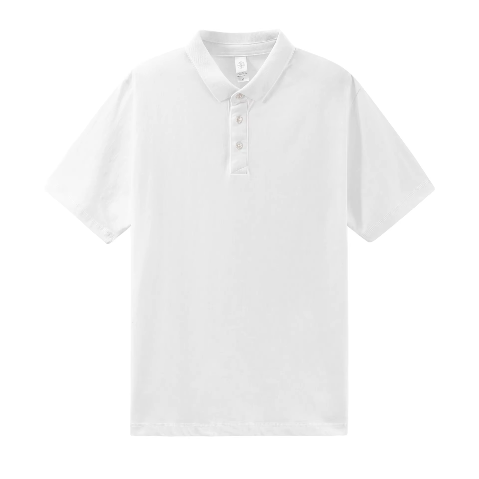 Polo à manches courtes vert foncé, t-shirt ample pour homme à col kaki, idéal pour l'été